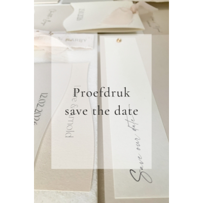 Proefdruk save the date